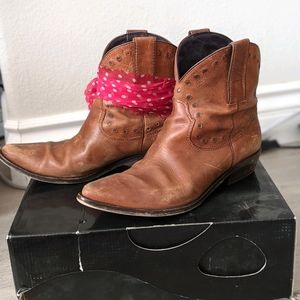 Miss Sixty Laura western leather ankle boots